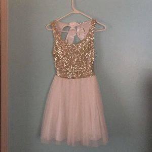 Gold Sequin Dress!!